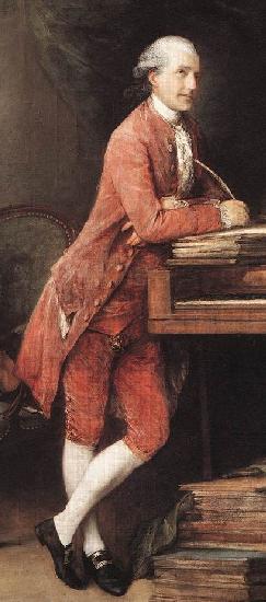 Thomas Gainsborough Portrait of Johann Christian Fischer German composer oil painting image